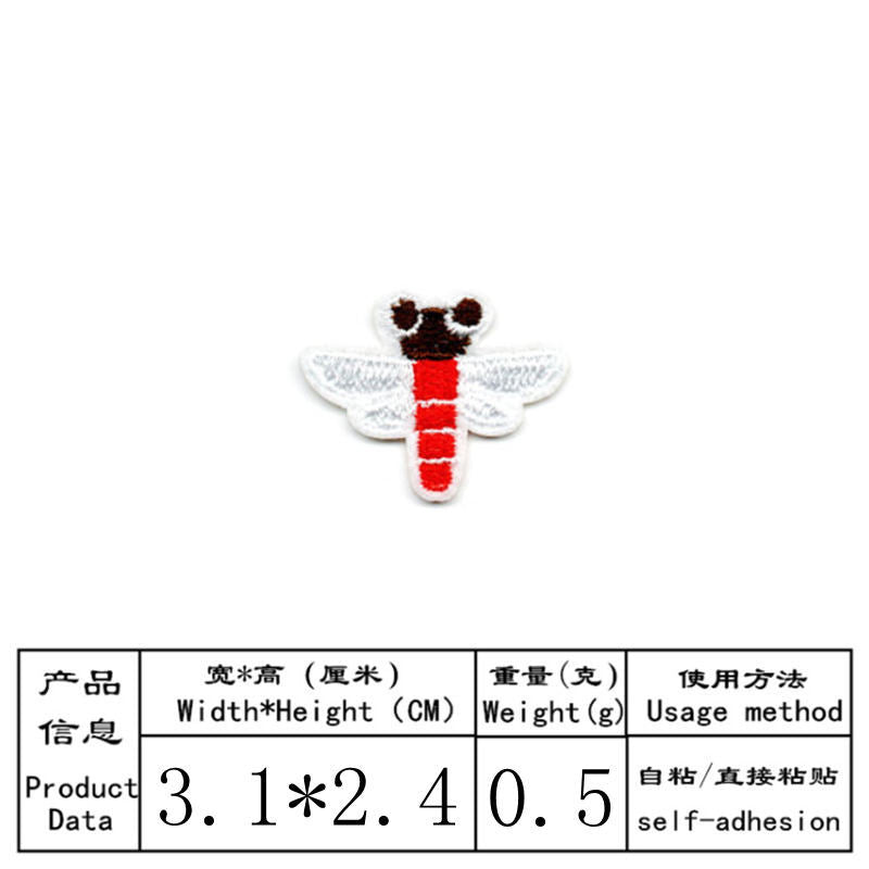 Wholesale Self Adhesive Embroidered Bird Butterfly Insect Patches Set Trendy DIY Decorative Accessory For Coats And Bags Gift Boutique Resale