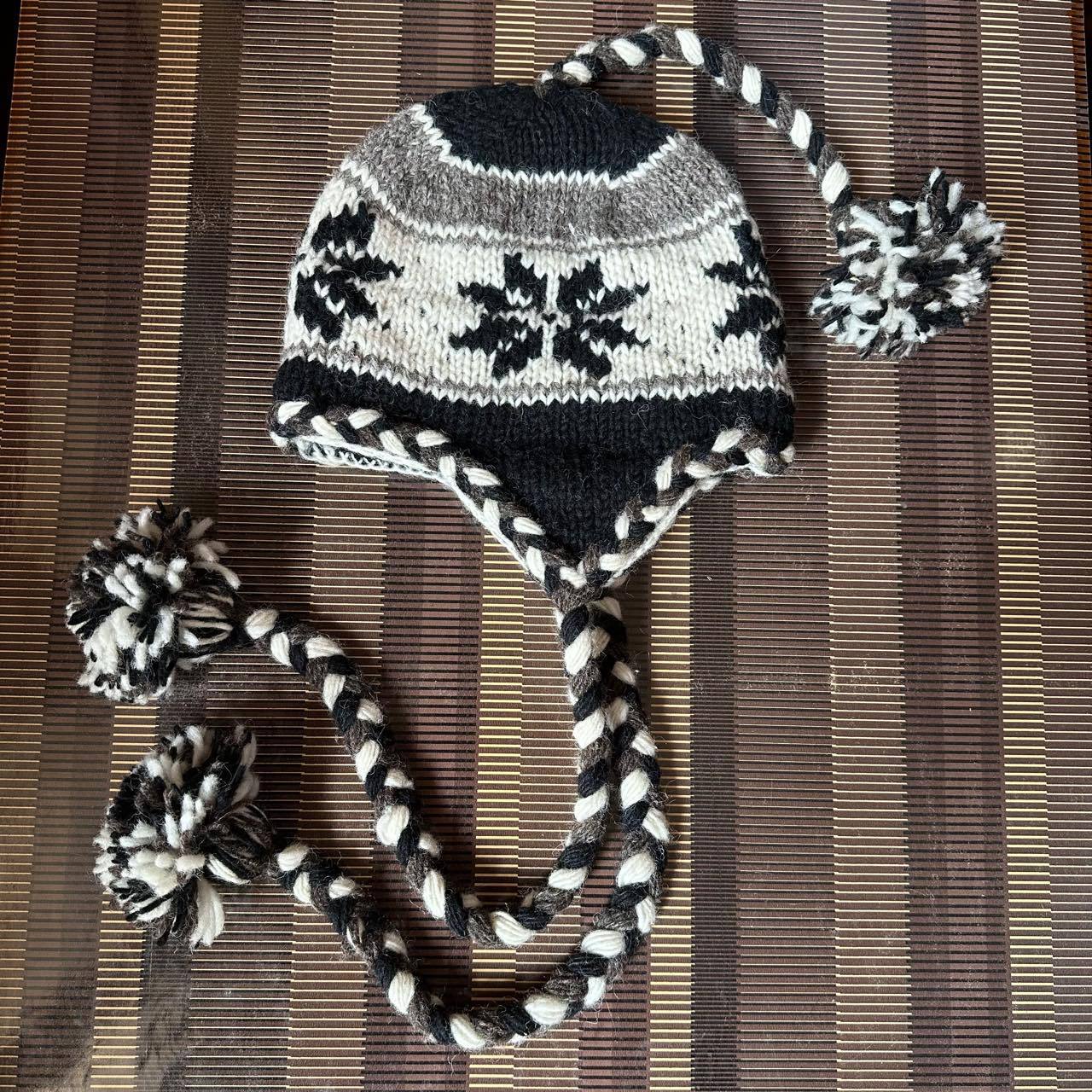 Wholesale Wool Warm Rainbow Plus Velvet Thick Earmuffs Beanie