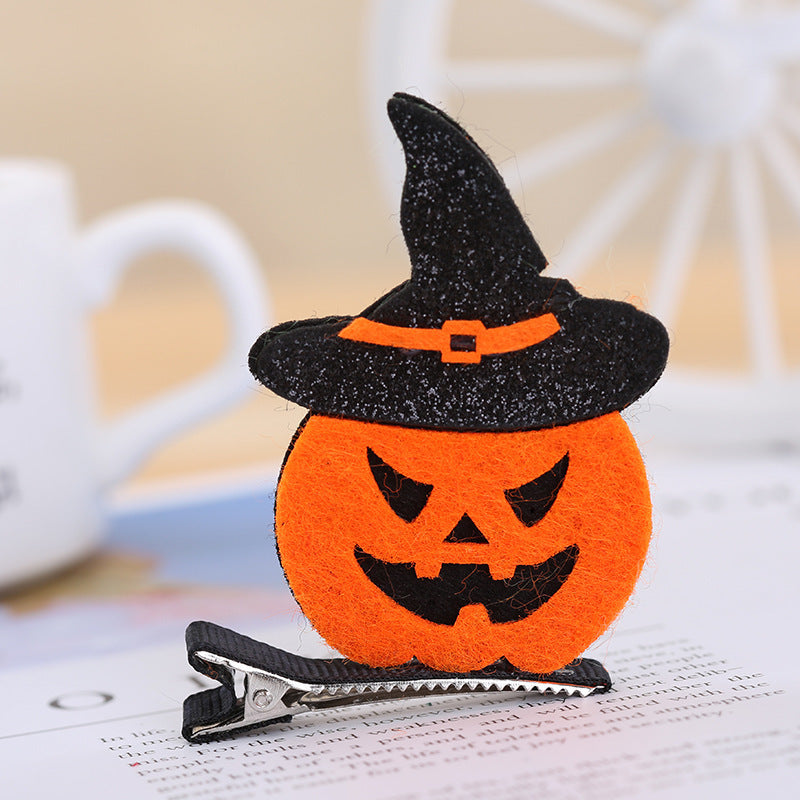 Wholesale Halloween Costume Cute Bat Ghost Wizard Hat Pumpkin Three-dimensional Hairpin