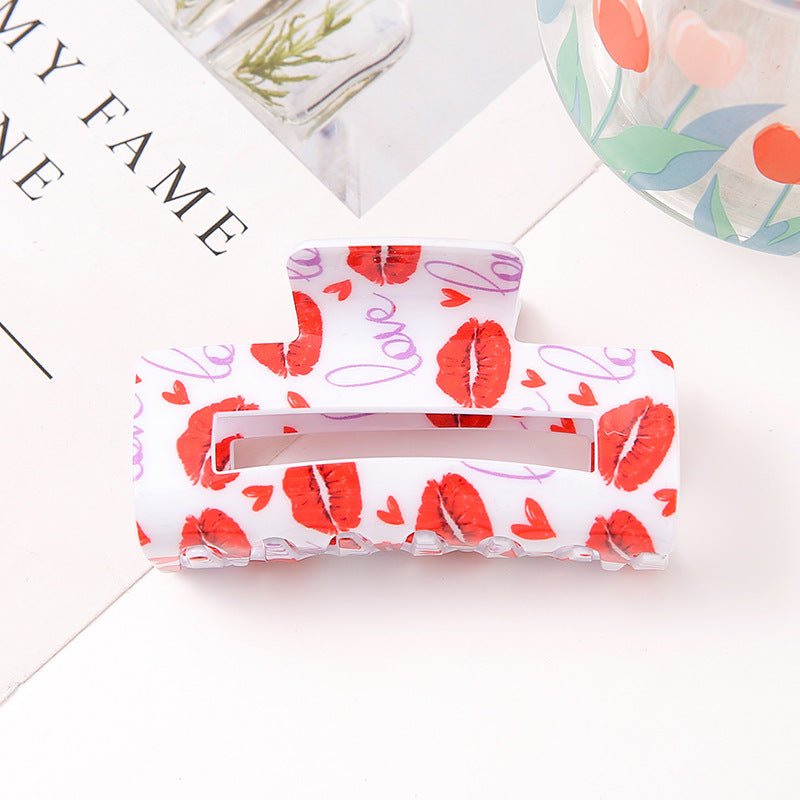Wholesale Valentine's Day Acrylic Hair Clips