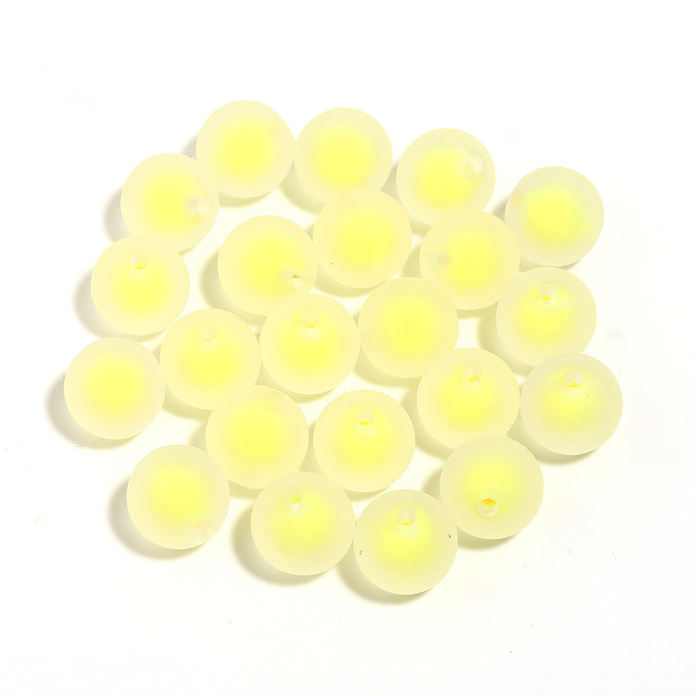 Wholesale 200pcs 16mm colored frosted acrylic beads