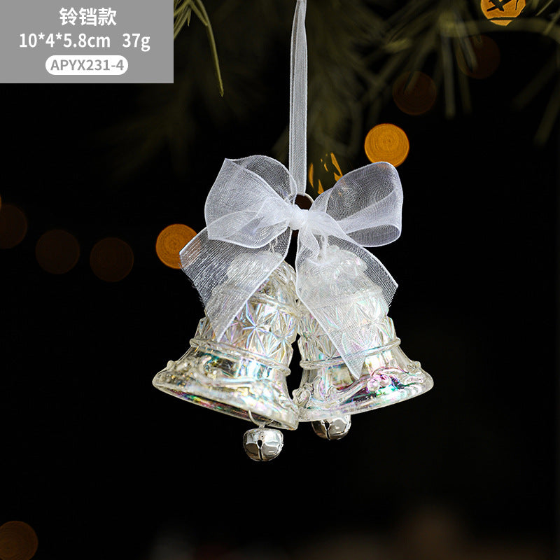 Wholesale Christmas Tree Transparent Pumpkin Bell Angel Girl Acrylic Decoration