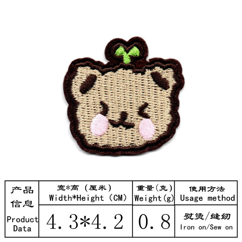 Wholesale Embroidered Animal Patches Rabbit Butterfly Cartoon Sew On Applique For Bags Clothes Towels DIY Decorative Craft Accessory