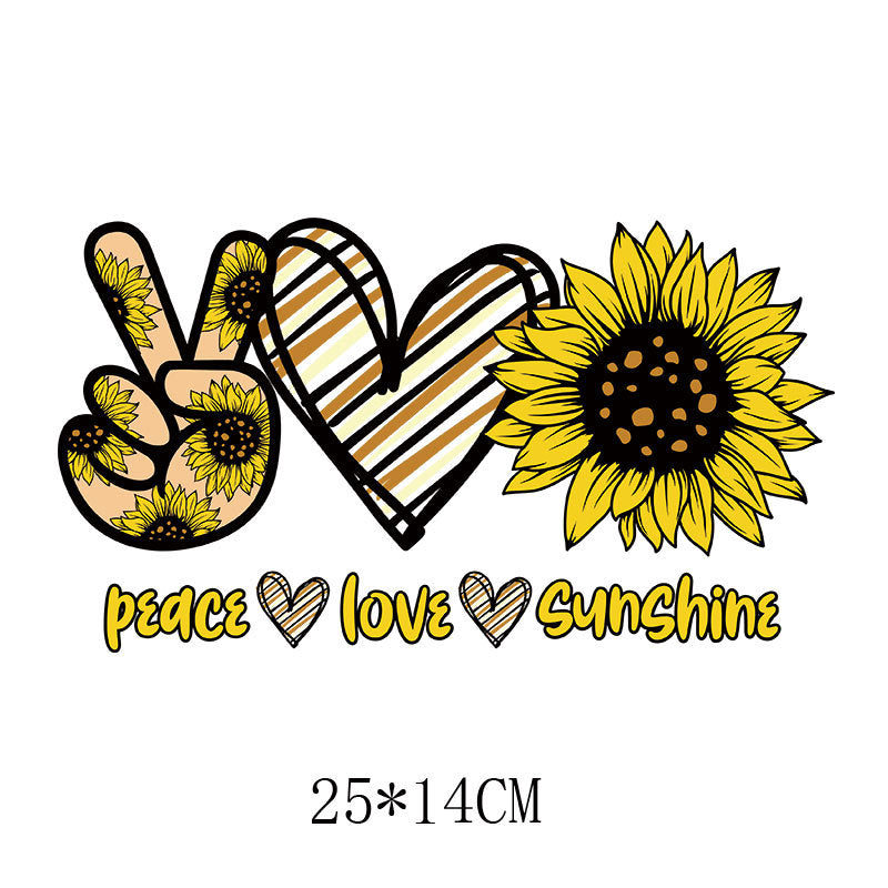 Wholesale Flower and letter heat transfer printing  UV DTF Ready to Press Transfers Wraps