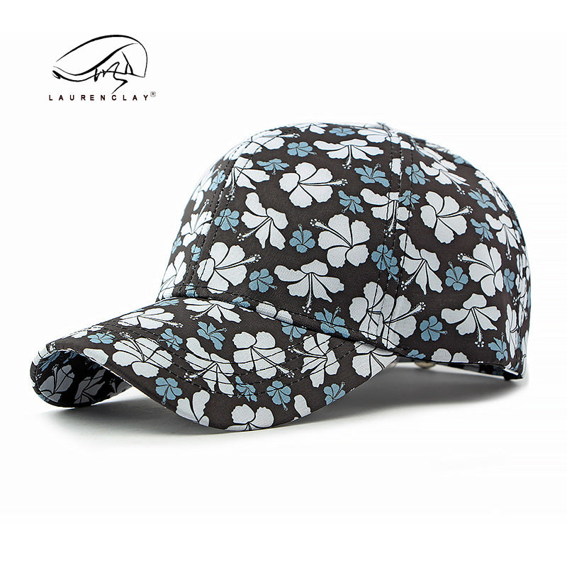 Wholesale Ethnic Style Fashion Flower Hard Top Baseball Cap