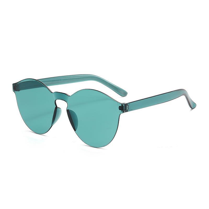 Wholesale Rimless Fashionable Candy Color Versatile Sunglasses