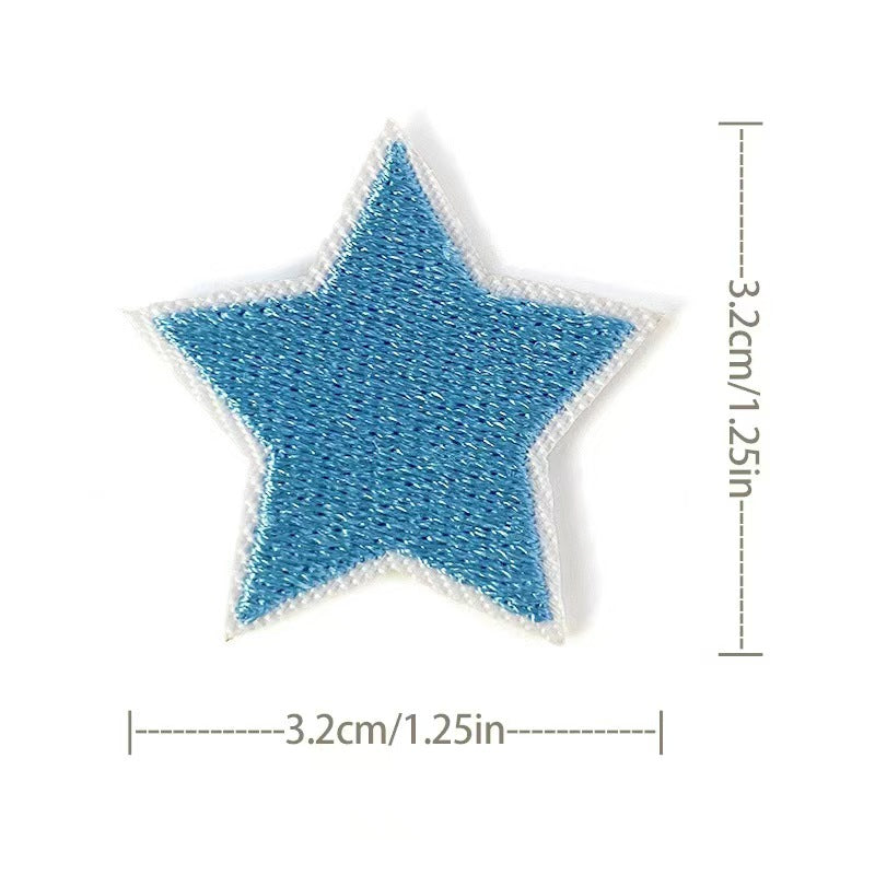 Wholesale Embroidered Star Patches 36 Pack Sew On Appliques For Clothing And Towels Fashion Accessory DIY Gift Resale
