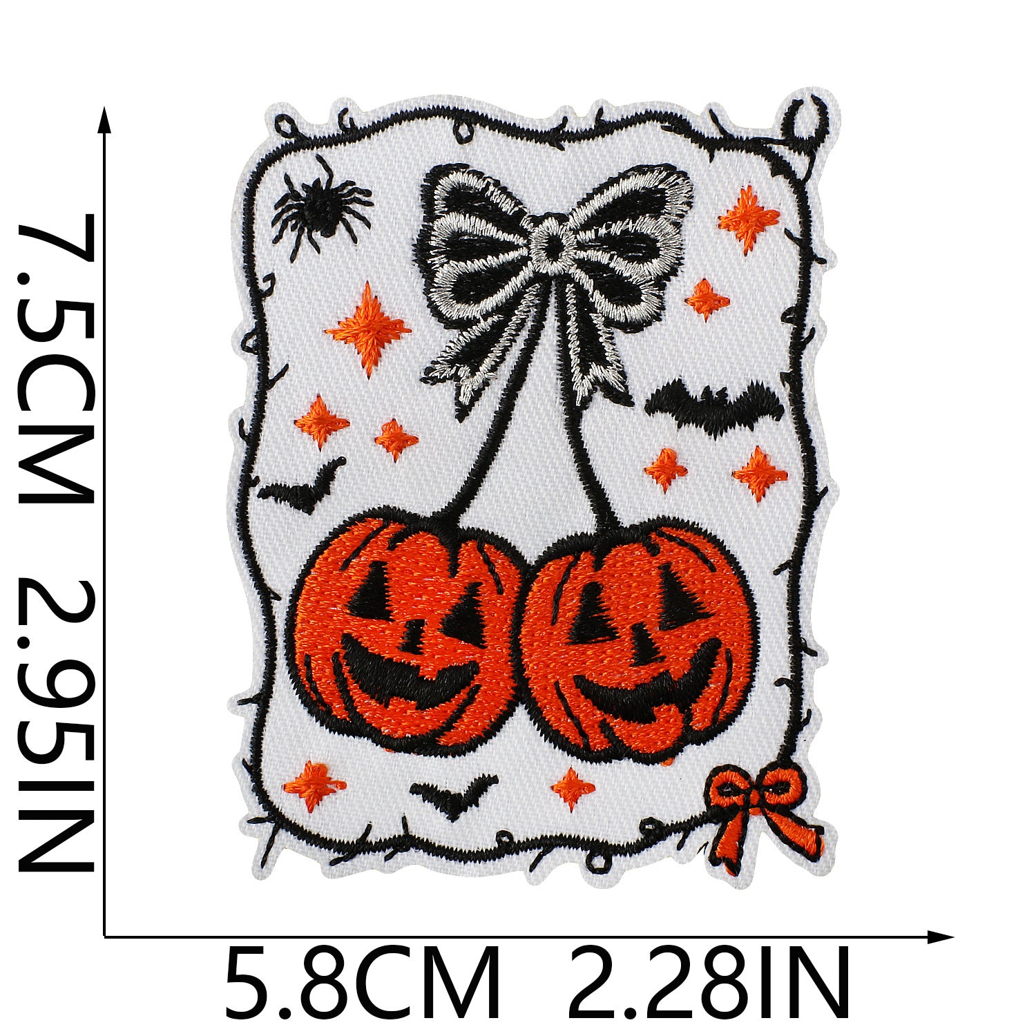 Wholesale  Embroidered Iron On Patches Ghost Zombie Design For Denim et And Bag Decorative Badge