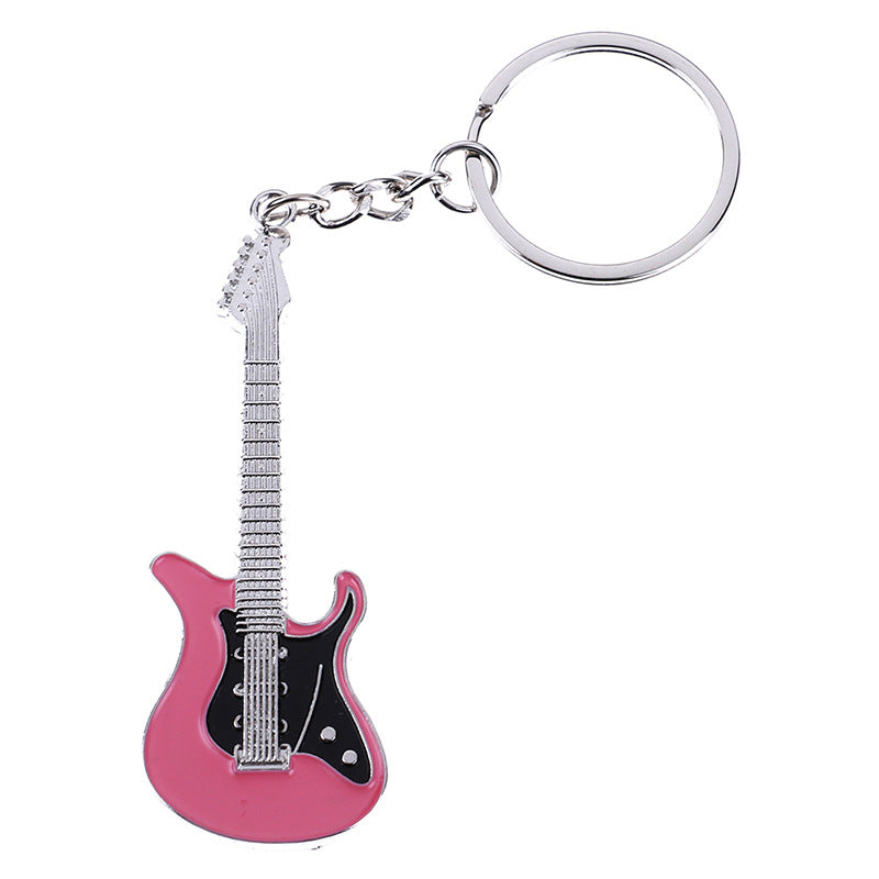 Wholesale Guitar Five Pointed Star Alloy Keychains
