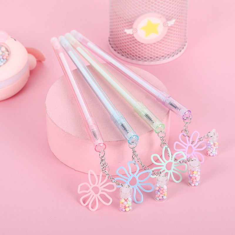 Wholesale Plastic Daisy Floating Bottle Gel Pen