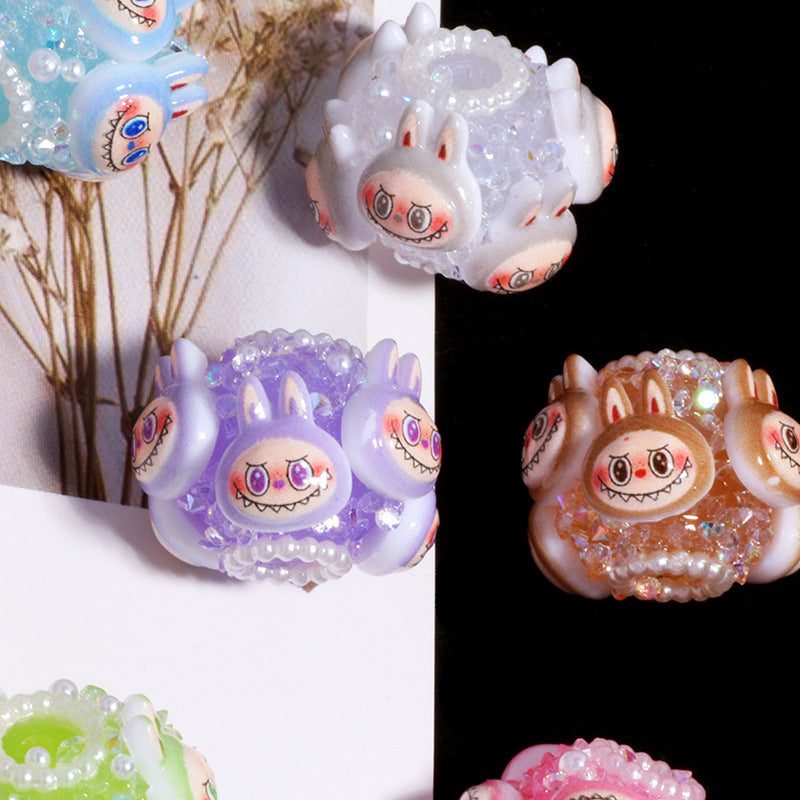 Wholesale 6pcs/pack Cartoon clay straight hole beads OLY Exclusive