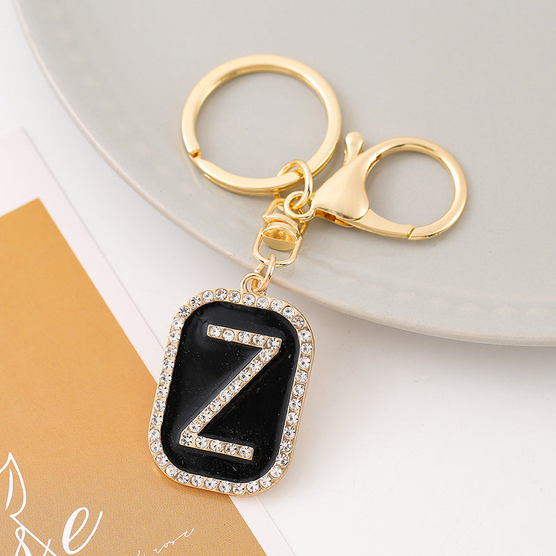 Wholesale Creative 26 English Letters Zinc Alloy Keychain