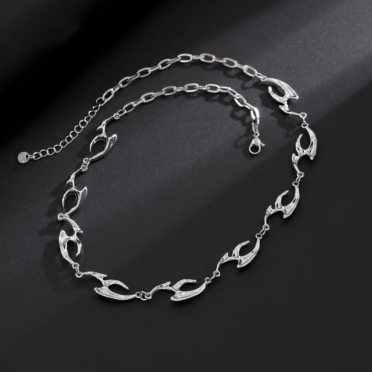 Wholesale Men's irregular necklace stainless steel clavicle chain