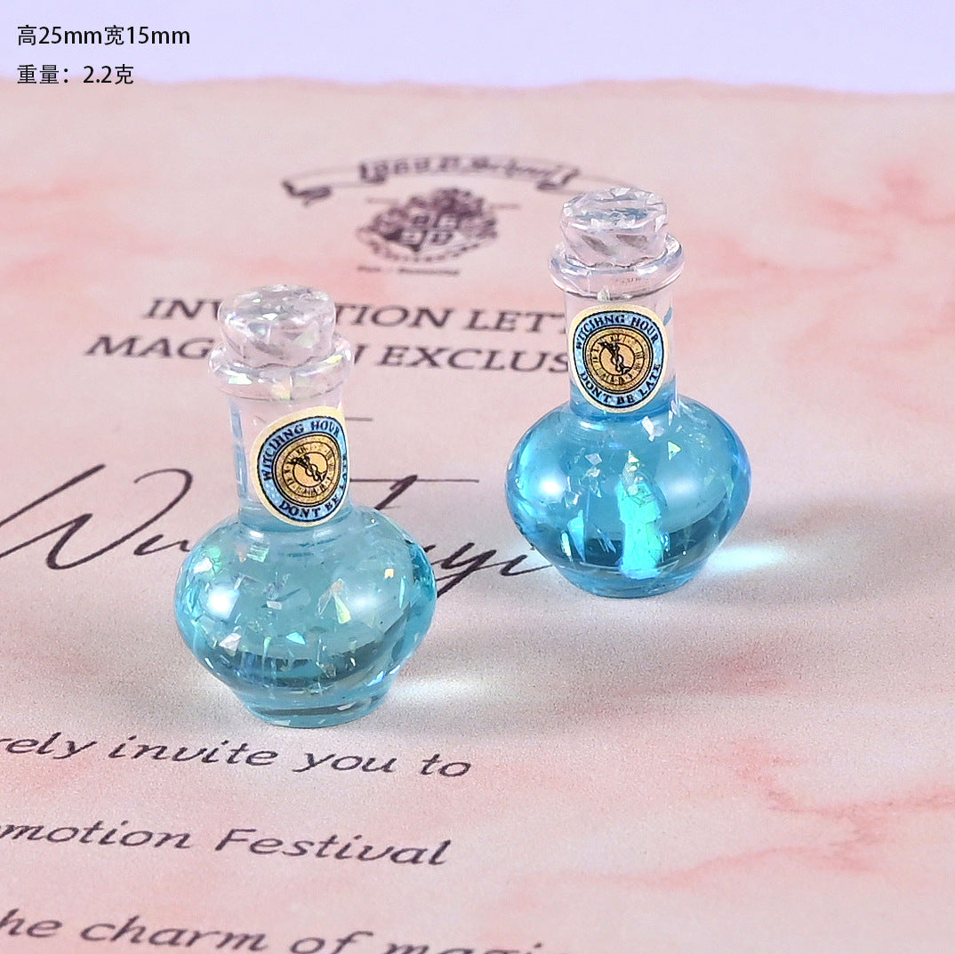 Wholesale Retro Magic Potion Bottle Miniature Resin Decor For Dollhouse 1 12 Scale Chic DIY Accessory Party Favor
