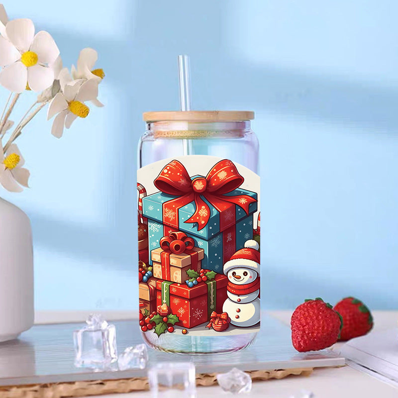Wholesale Christmas 16oz Cup UV DTF Wraps