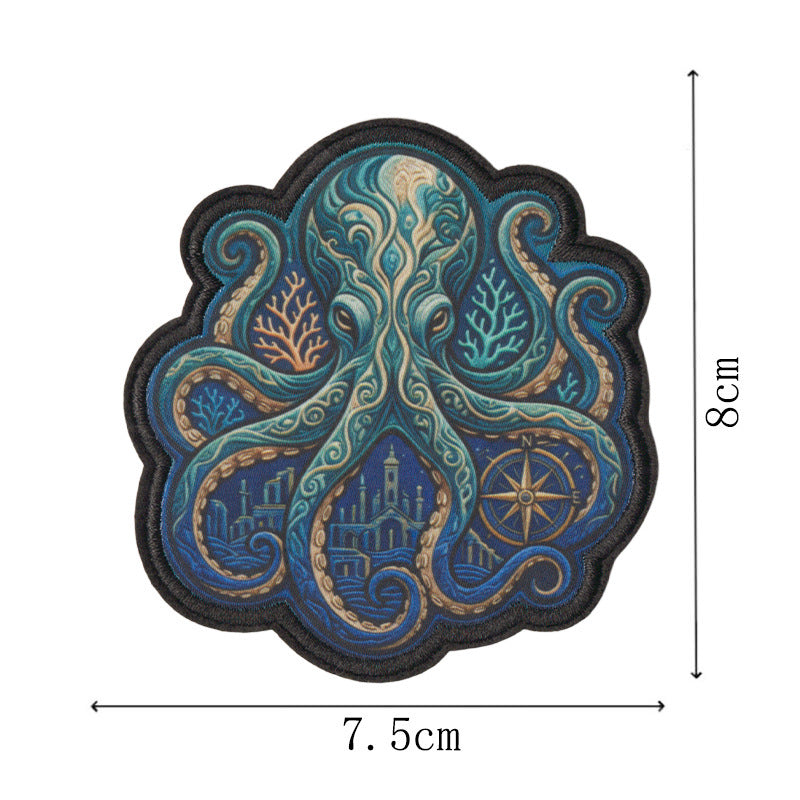 Wholesale Punk sy Iron On Embroidered Patches Set Of 9 Decorative Designs For ets Backpacks And Tactical Gear