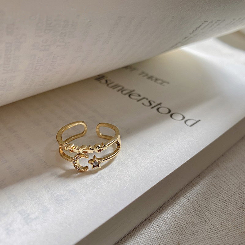 Wholesale Copper Korean Ins Wind Adjustable Rings