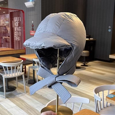 Wholesale Winter Warm Ultra-light Down Hat Scarf Windproof Thickened Ear Protection Hat