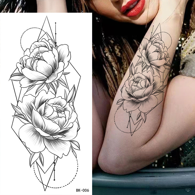Wholesale Sketch Flower Tattoo Stickers