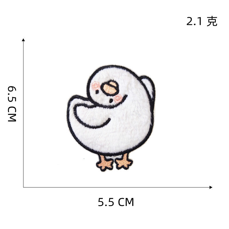 Wholesale Cartoon Plush Little Yellow Duck Embroidered Patch Badge
