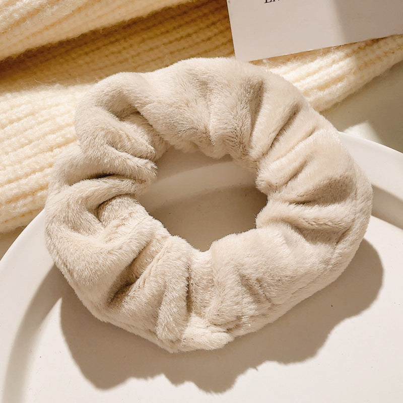 Wholesale Autumn and Winter Retro Plush Hair Ties