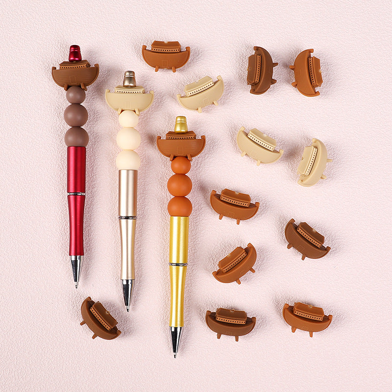 Wholesale 20pcs 3D Silicone Beads Food Grade Baby Teether Easter Noah's Ark Silicone Beads