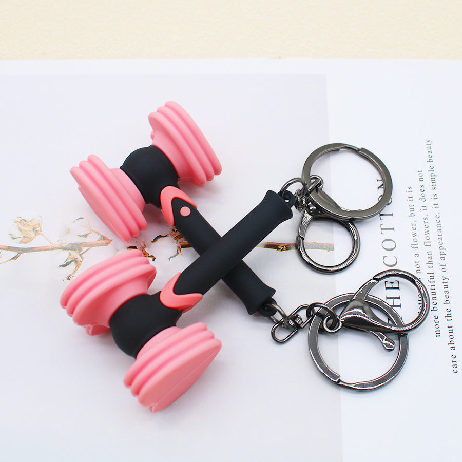 Wholesale PVC Heart Hammer Keychain
