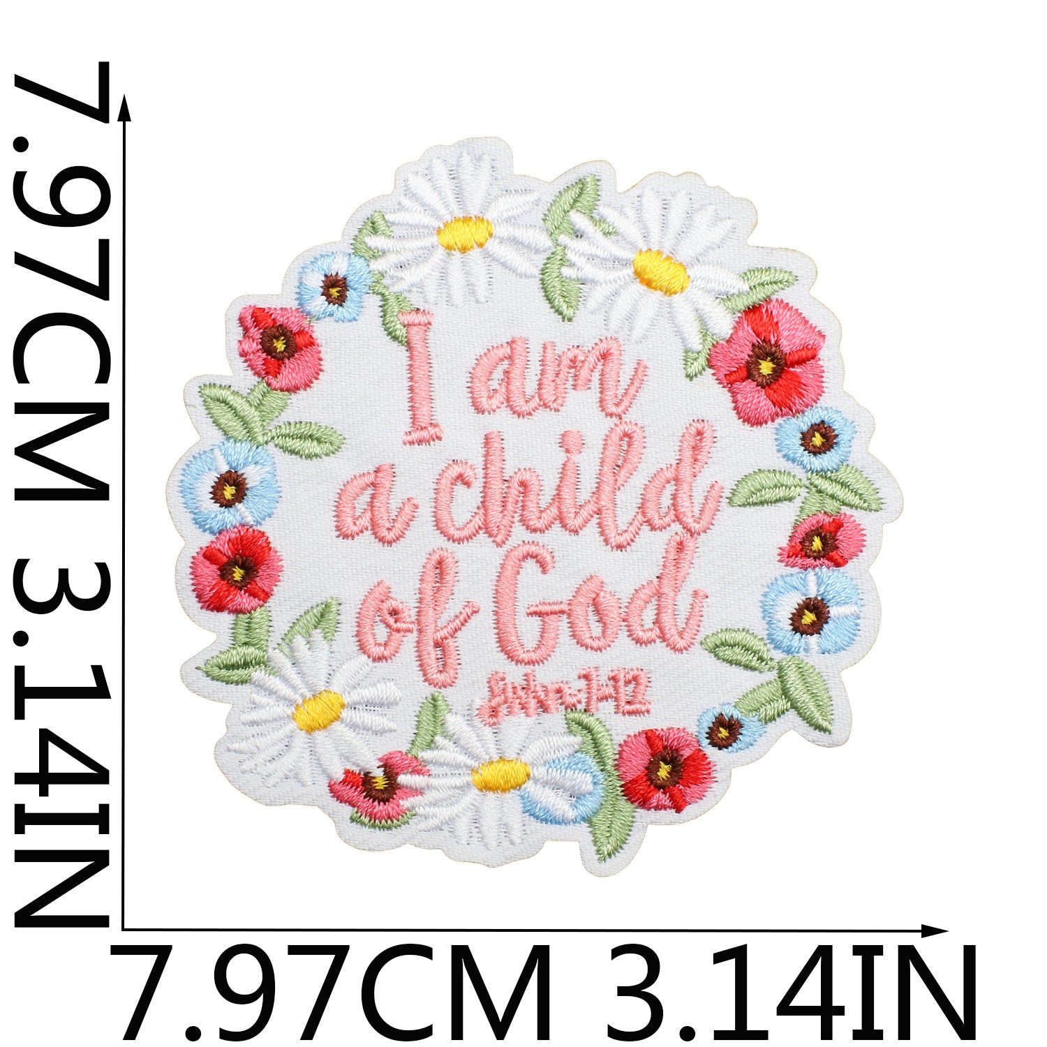 Wholesale Faith-themed embroidered cloth patch Jesus patch