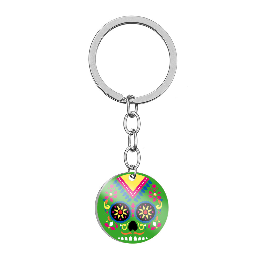 Wholesale Halloween Skull Stainless Steel Keychains