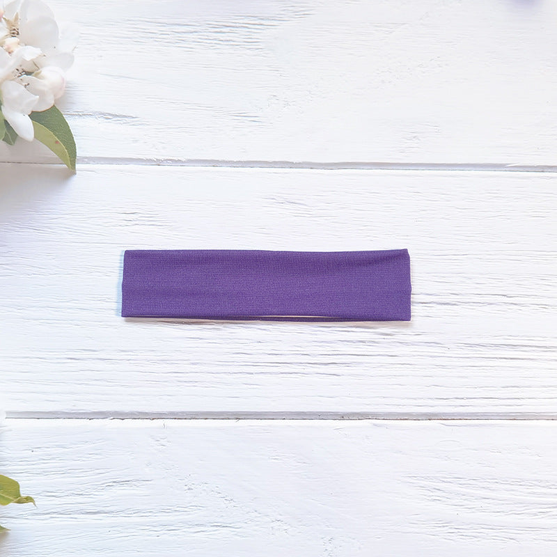Wholesale popular solid color high elastic headband yoga sports hair band hair accessories sweat-absorbent headscarf headdress wide edge headband