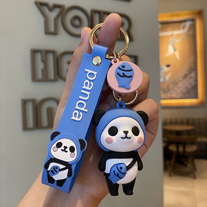 Wholesale Dijiao Fruit Panda Keychain