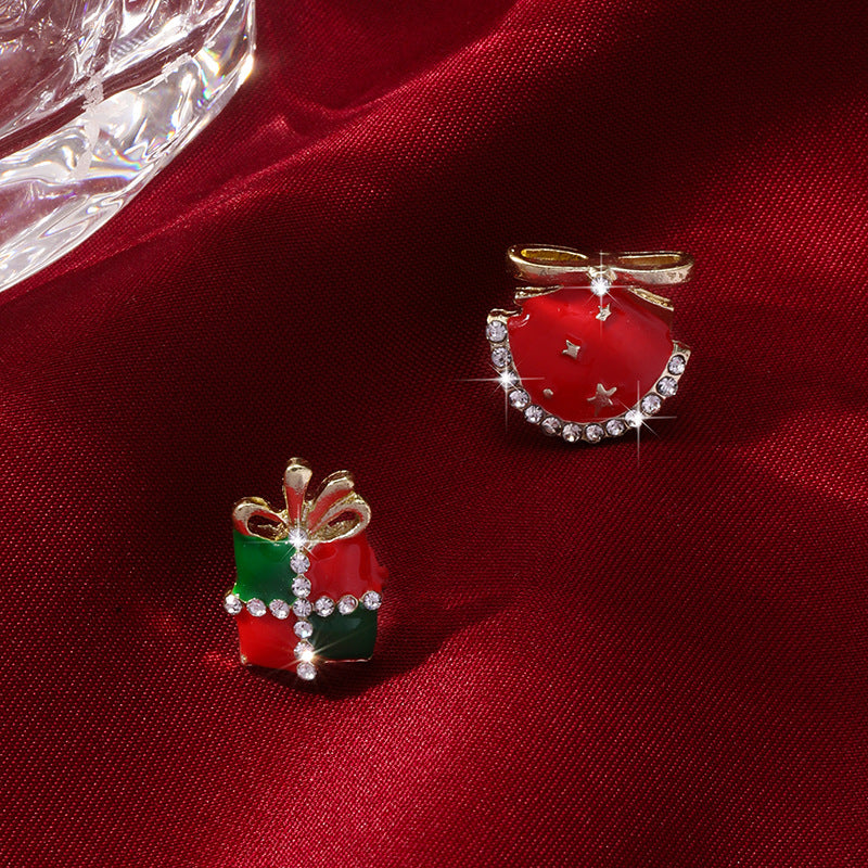 Wholesale Christmas snowflake candy bell reindeer earrings