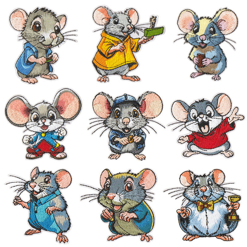 Wholesale 9 Piece Embroidery Thread Set With Cartoon Design For Coat Decoration DIY Fashion Accessory OLY Exclusive