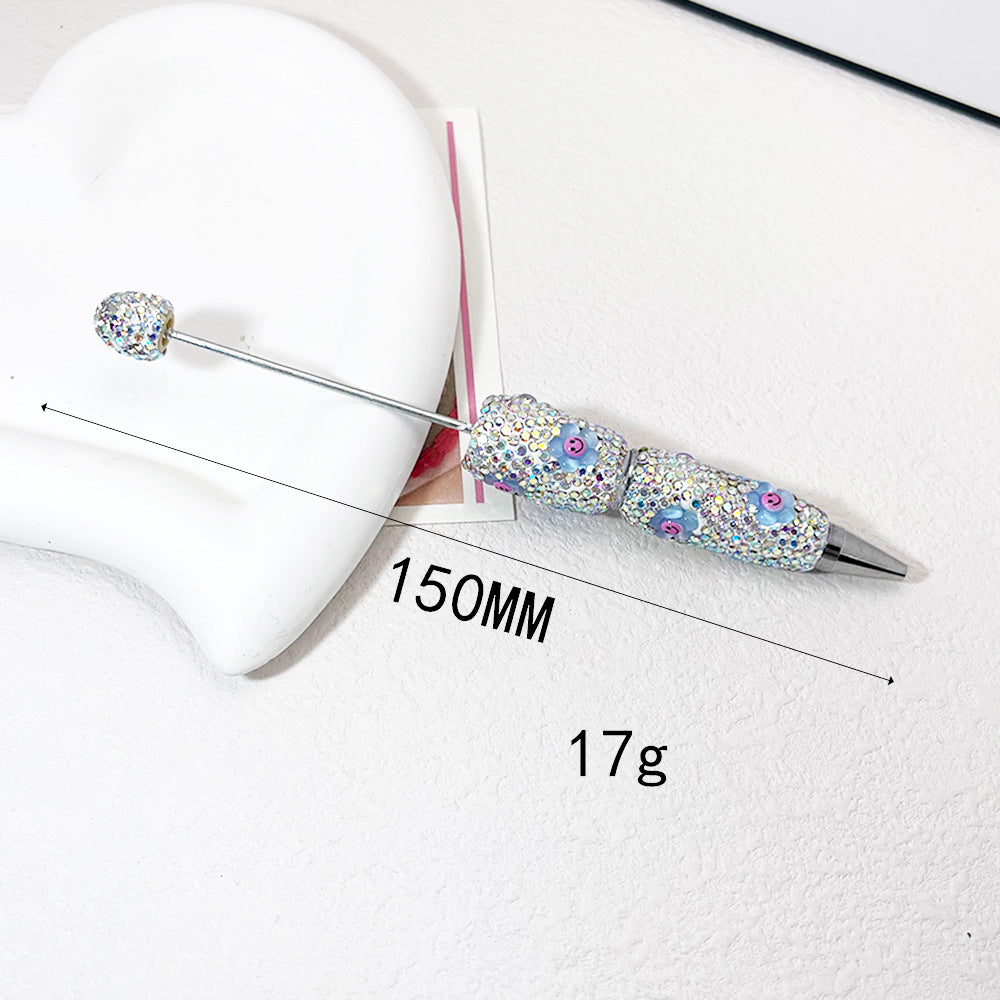 Wholesale  5pcs Fruit Cartoon Cute Full Diamond Fancy Beadable Pens