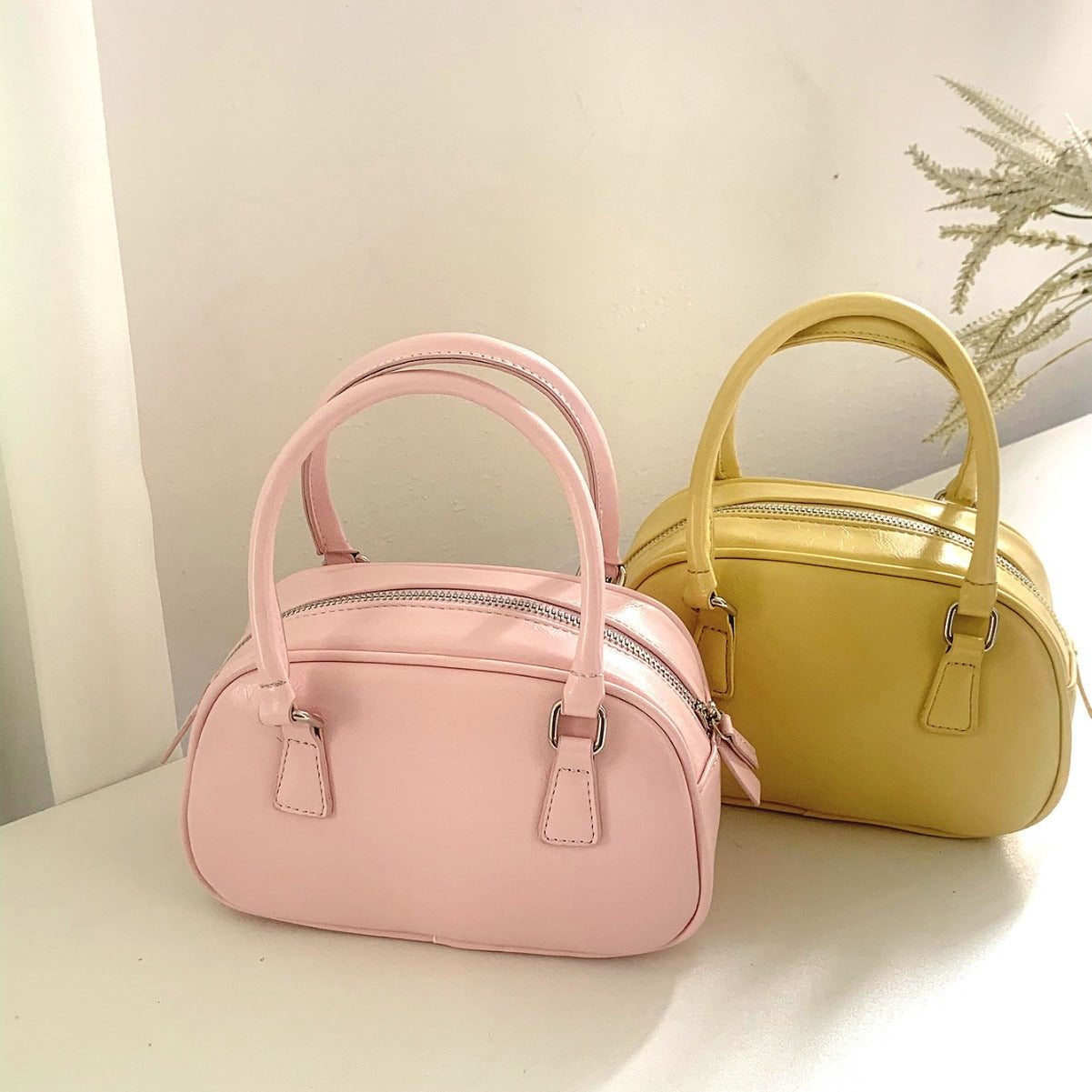 Wholesale Pu Texture Silver Retro Fashion Versatile Polyester Small Square Handbag
