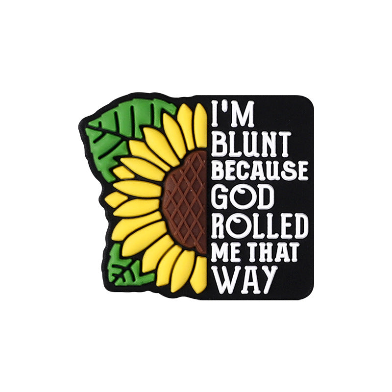 Wholesale 20pcs   Faith silicone beads  Focal Beads