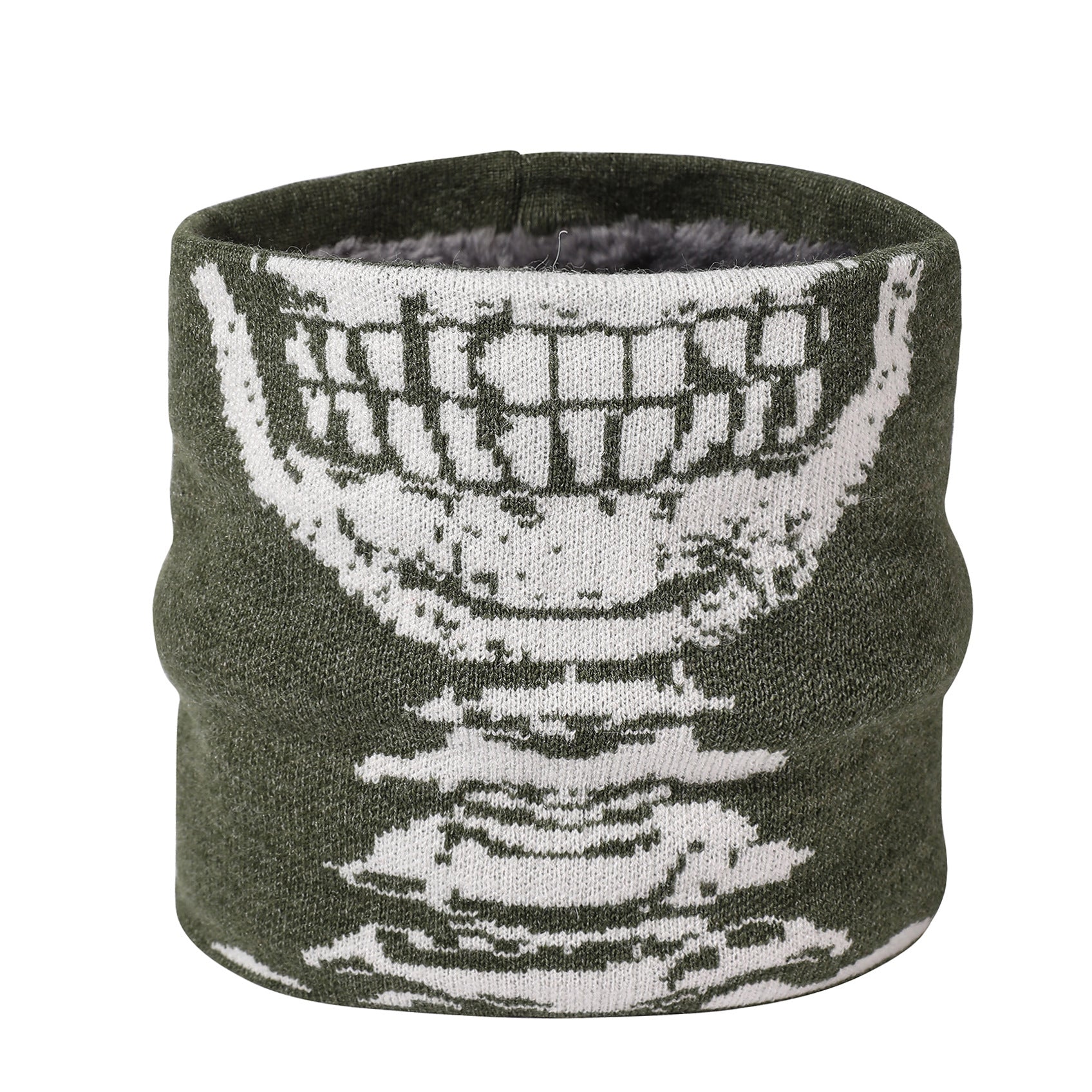 Wholesale Halloween Skull Plush Knitted Woolen Neck