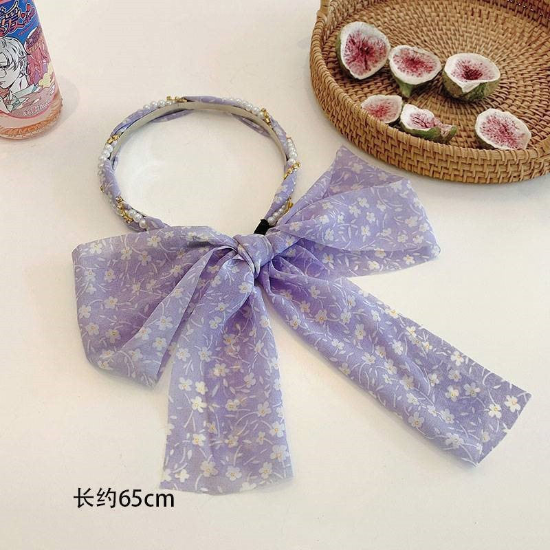 Wholesale Summer Vintage Milk Green Mixed Material Headband