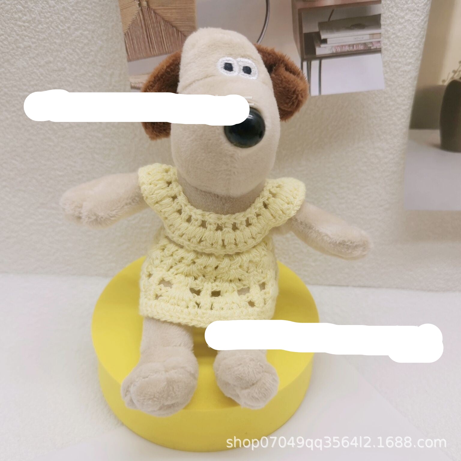 Wholesale 2pcs/pack 13cm Handdog Cotton Doll Skirt Handmade Plush Toy Woven Doll Clothes