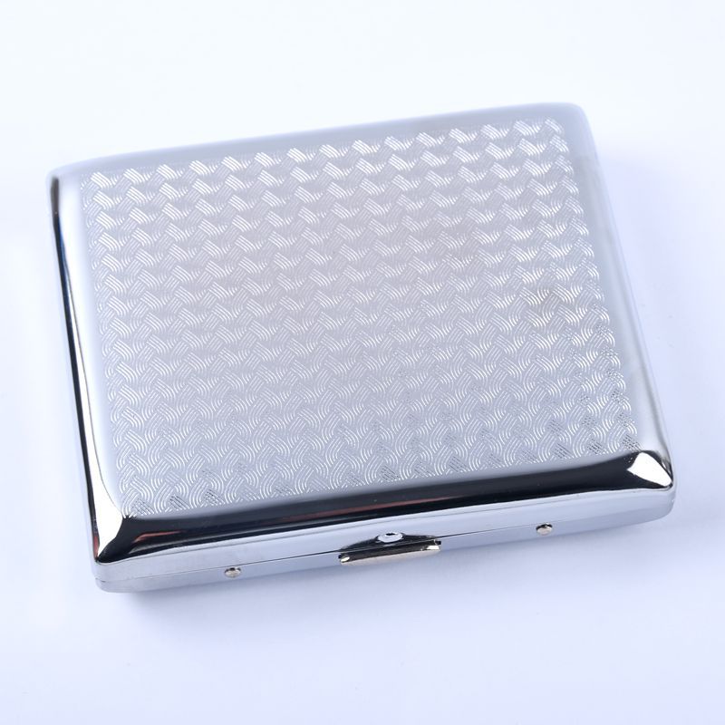 Wholesale Fashion 20 Pack Metal Clip Iron Creative Personality Automatic Open Cap Cigarette Box