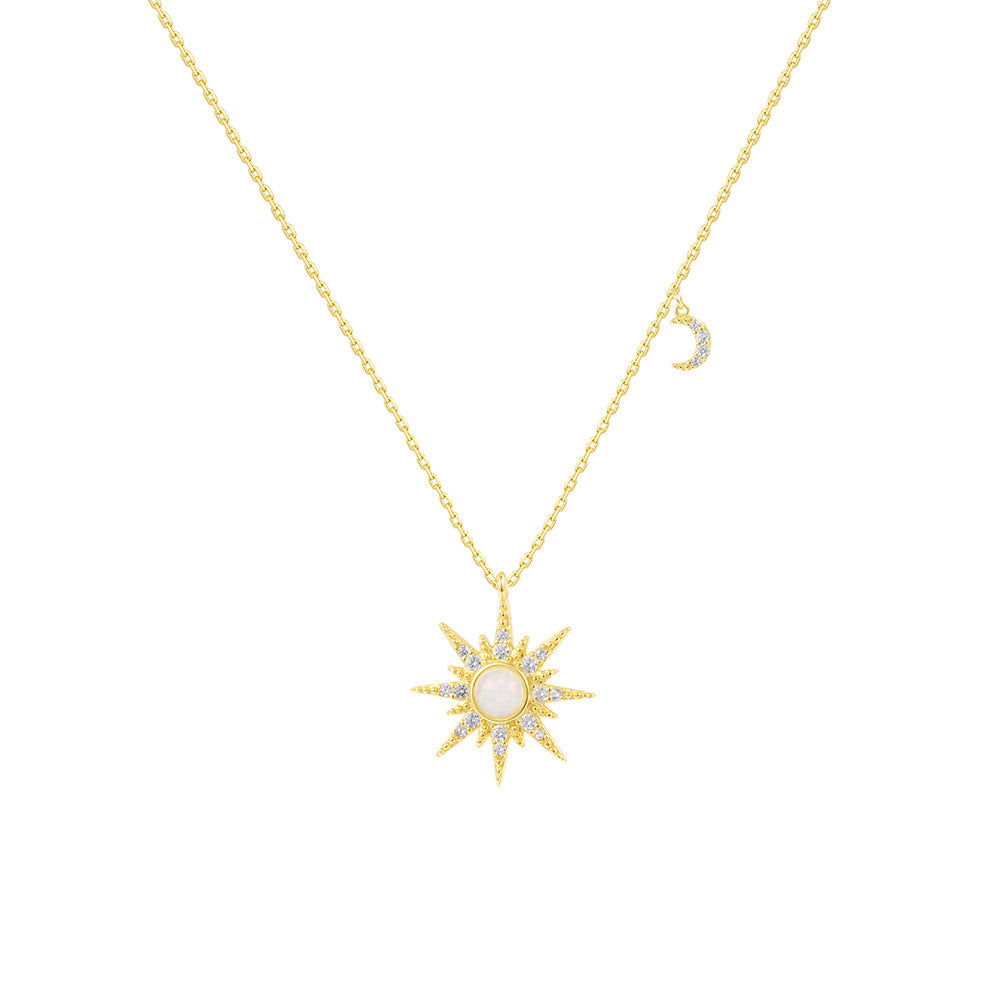Wholesale Sun Moon Necklace