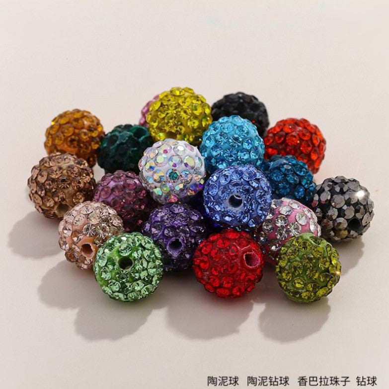 Wholesale 100pcs Polymer Clay Diamond Beads Loose Spacer Beads For DIY Jewelry Making Trendy Fashion Accessory For Resale
