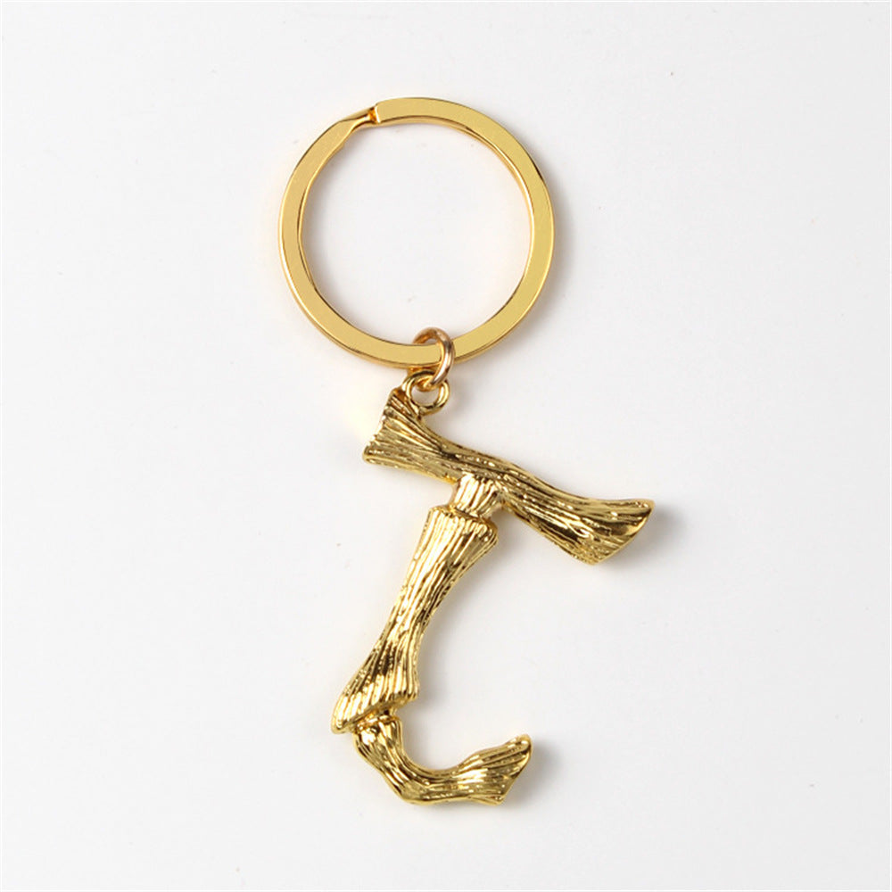 Wholesale Creative 26 English Letters Zinc Alloy Keychain