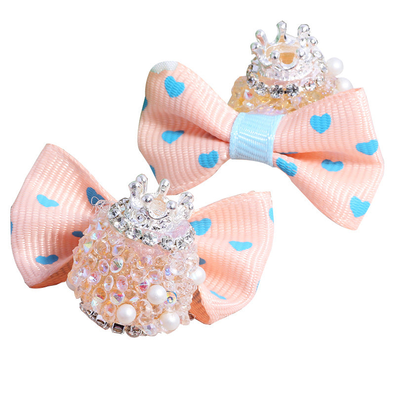 Wholesale 3pcs Bow Beads With Straight Holes Crystal Beads