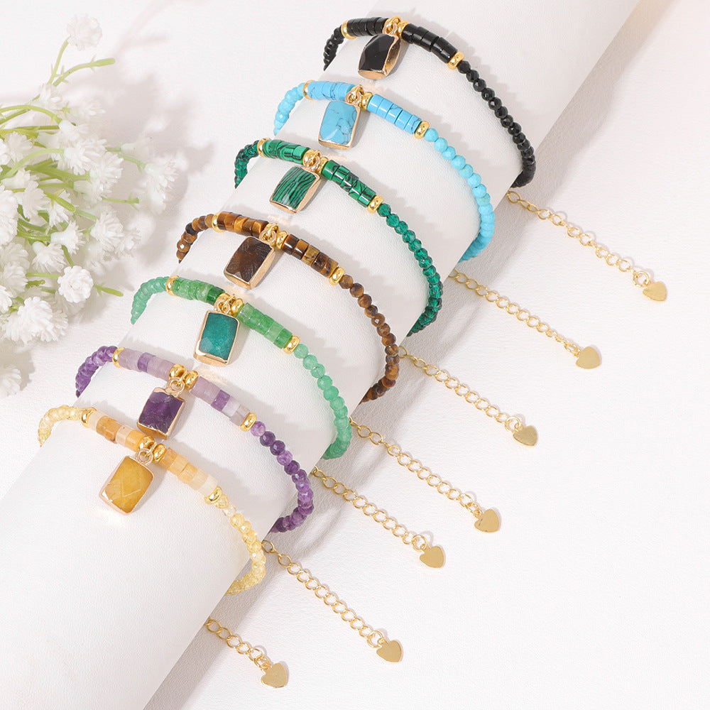 Brazalete del colgante de piedra áspera natural al por mayor