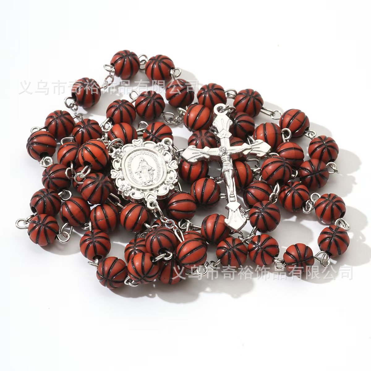 Wholesale 10pcs/pack Cross Rosary Baptism Communion Necklace