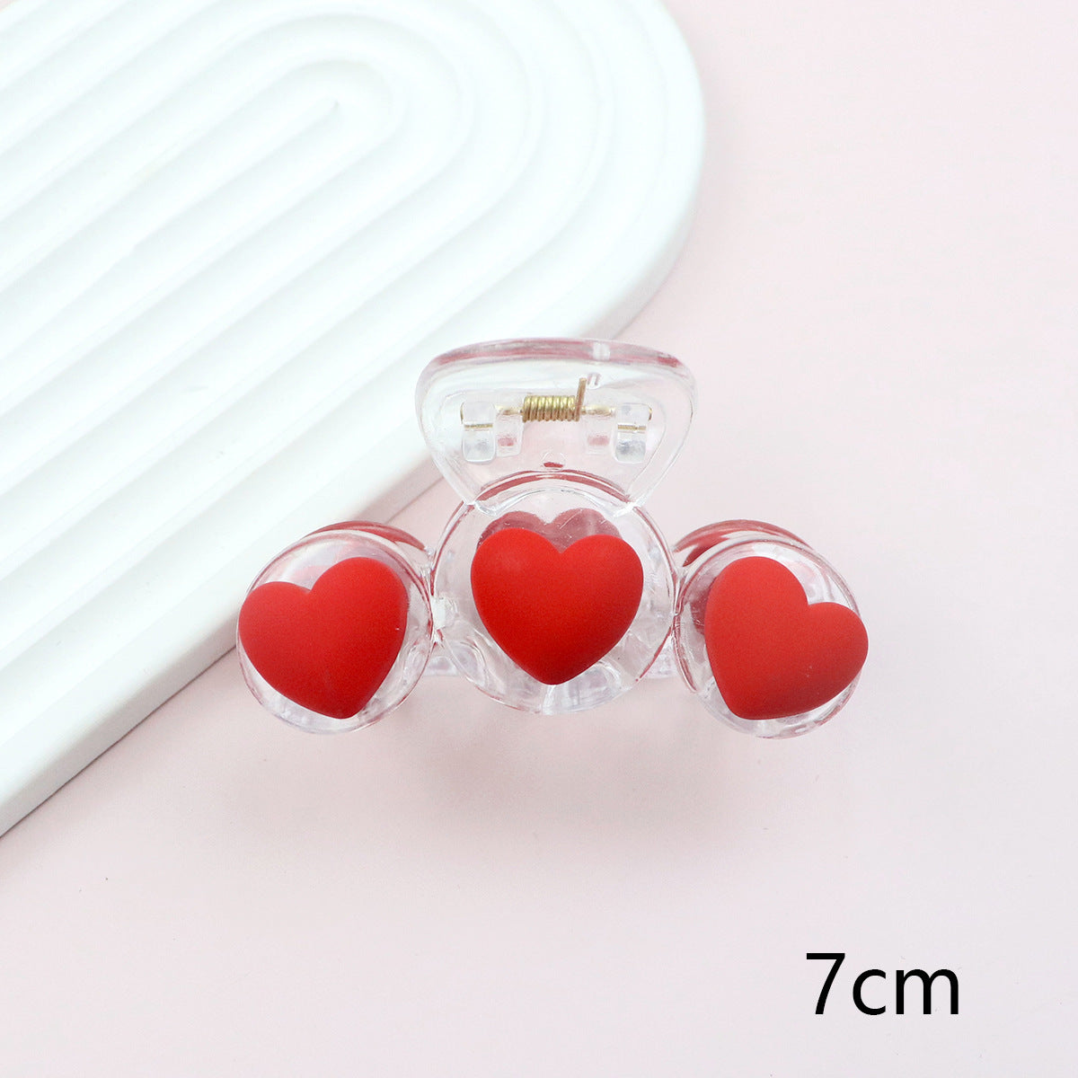 Wholesale Valentine's Day Red Love Pink Peach Heart Children's Hair Rings