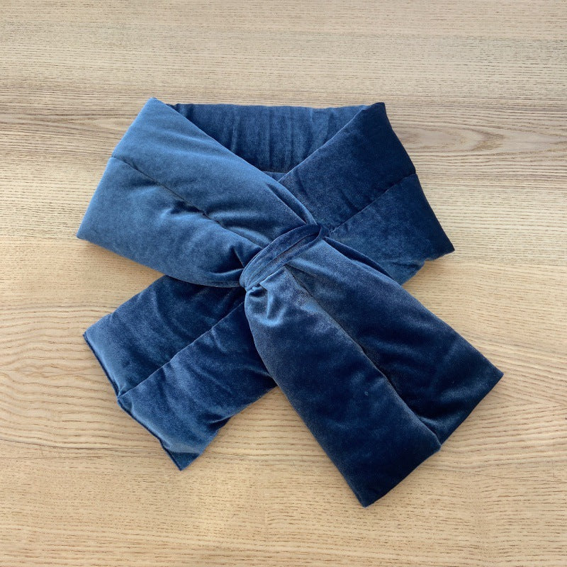 Wholesale Imitation Suede Thickened Warm Plush Down Cotton Scarves