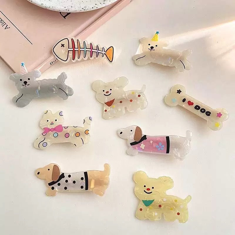 Wholesale Cute Puppy Hair Clip Cartoon Creative Realistic Kitten Hair Clip