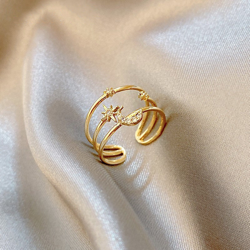 Wholesale Copper Korean Ins Wind Adjustable Rings